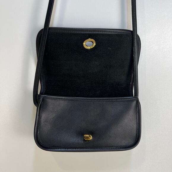 Coach Dinky Bag 9375 Leather Navy Blue Handbag Crossbody Purse - Picture 5 of 11